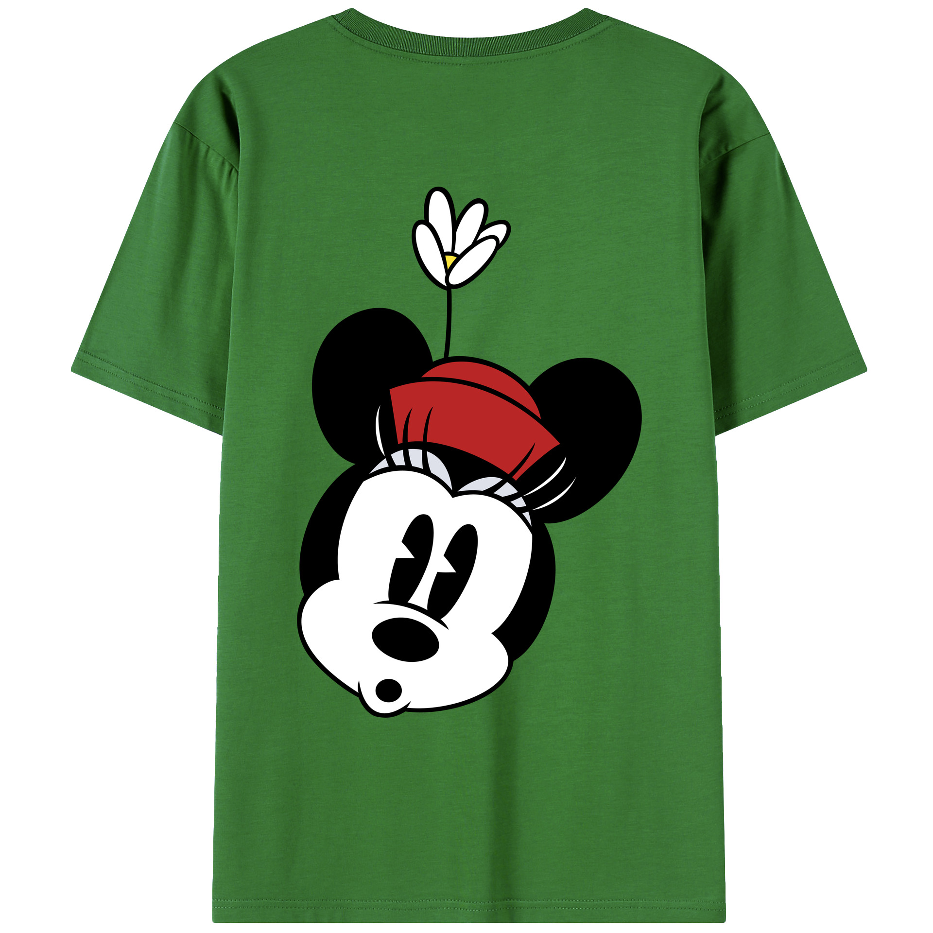 （画像用） ミッキーマウス Mickey Mouse レディース半袖Tシャツ(バックプリント)